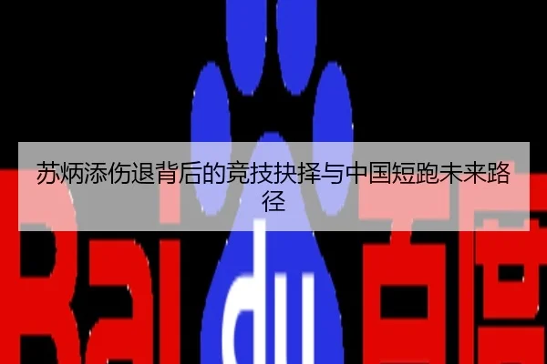 苏炳添伤退背后的竞技抉择与中国短跑未来路径